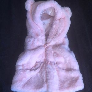 Baby fur vest